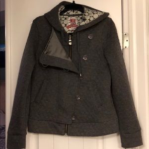 Super soft quilted gray jacket, large